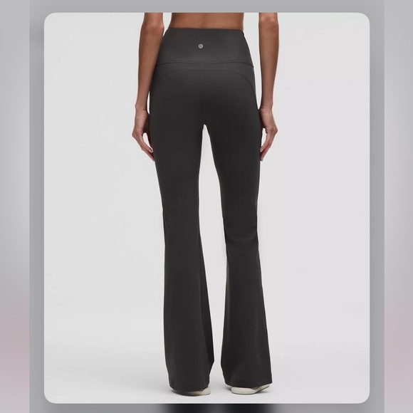 Lululemon Graphite Gray Flared Leggings - Picture 3 of 6